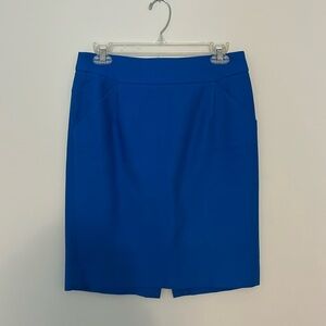 Jcrew Blue Pencil Skirt